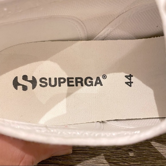 NWT SUPERGA Fantasia Man’s White Classic Sneakers Size 44 brand new with tags - Picture 13 of 15